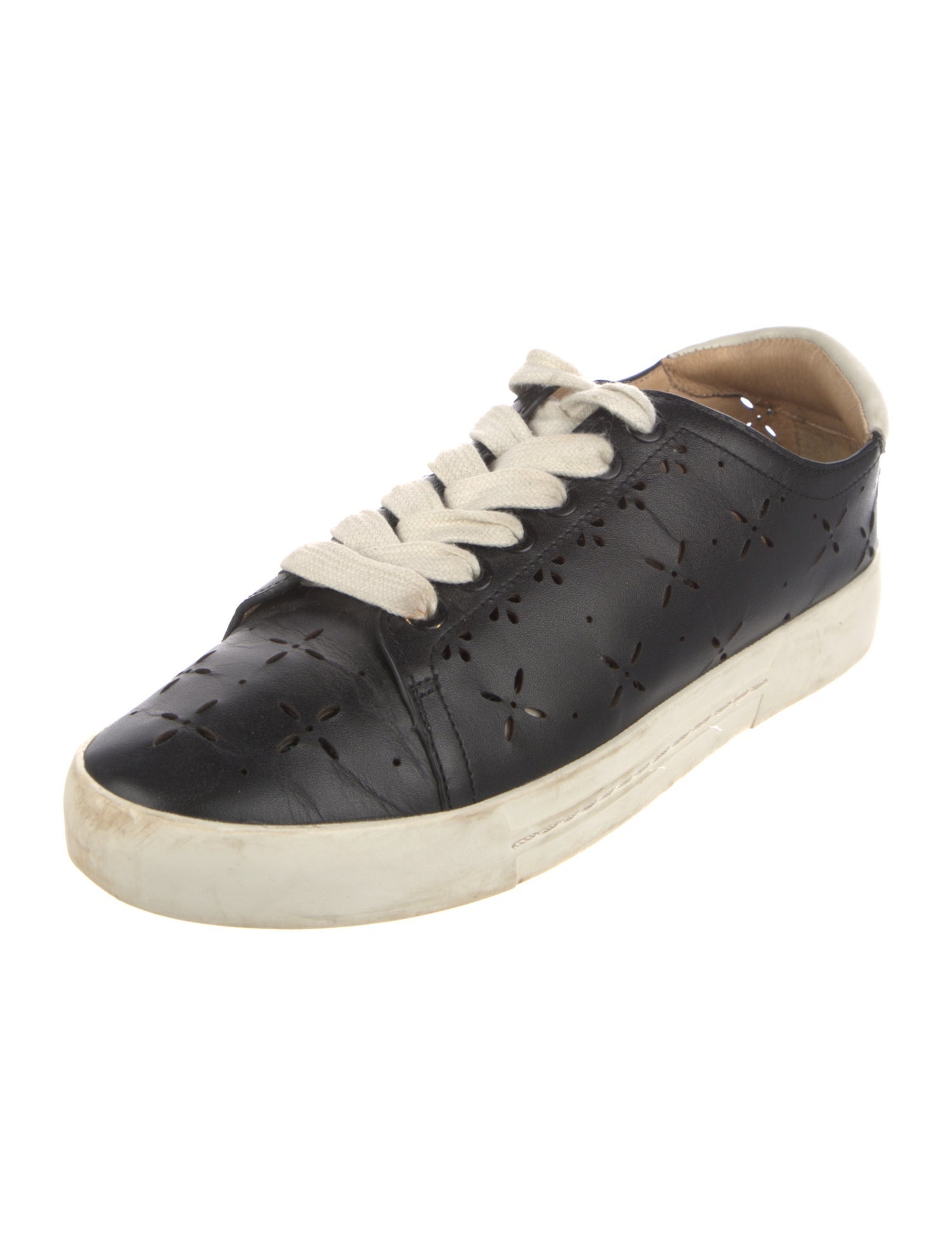 Joie Leather Printed Sneakers