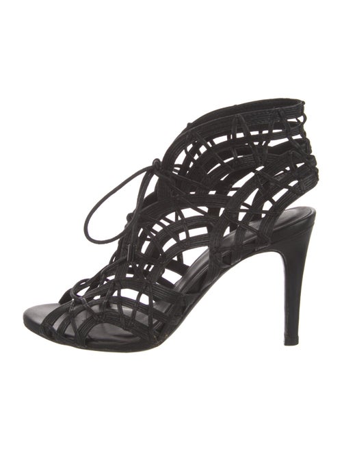 Joie Leather Cutout Accent Gladiator Sandals