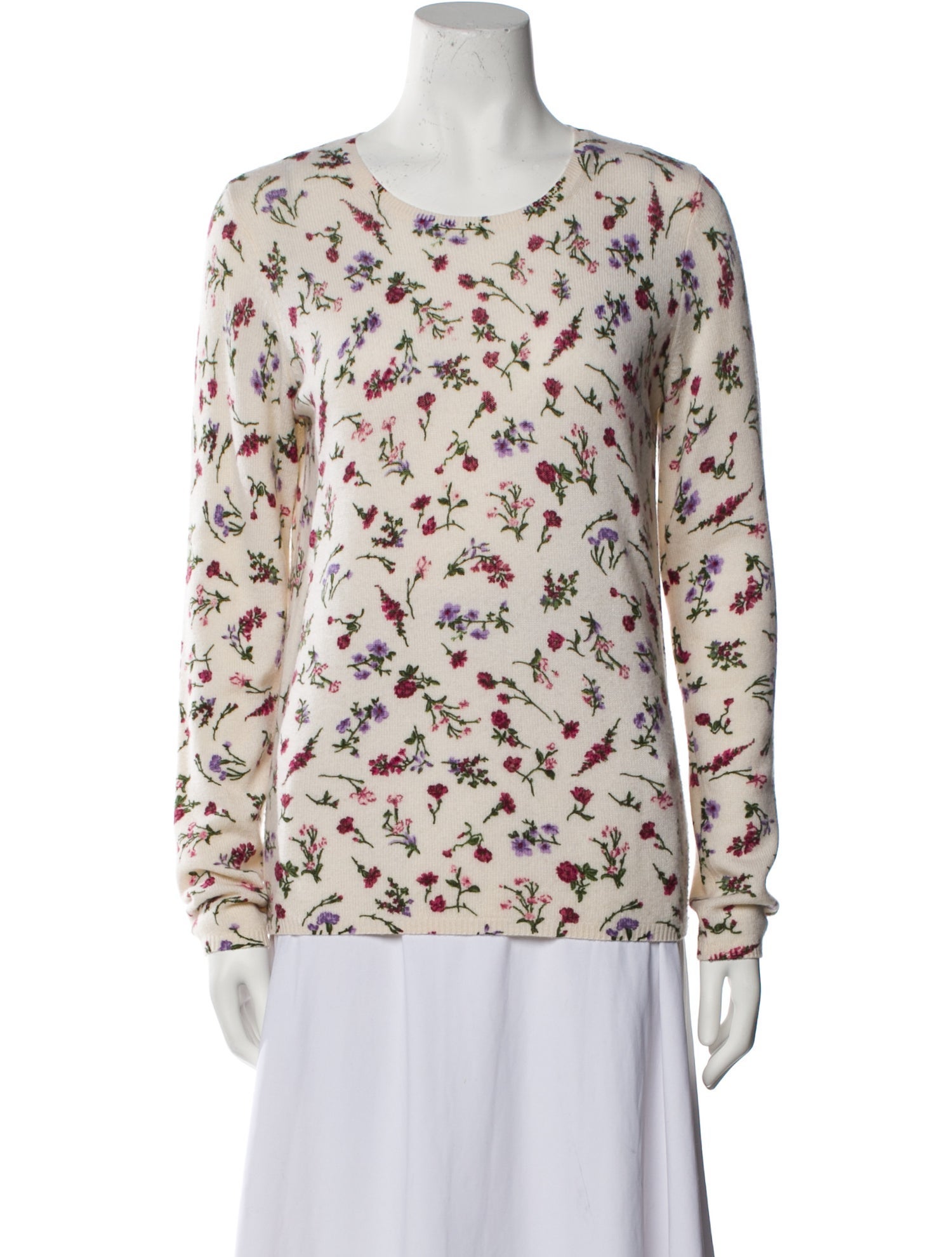 Joie Cashmere Printed Sweater w/ Tags