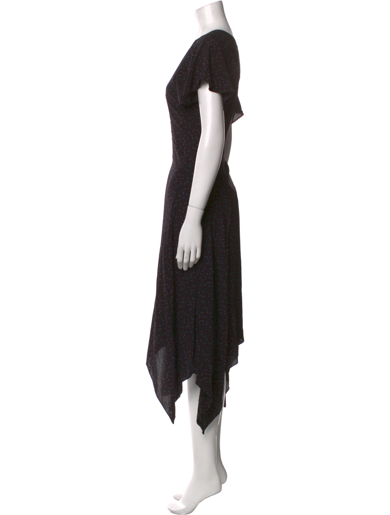 Joie Polka Dot Print Long Dress