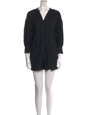 Joie Linen V-Neck Romper