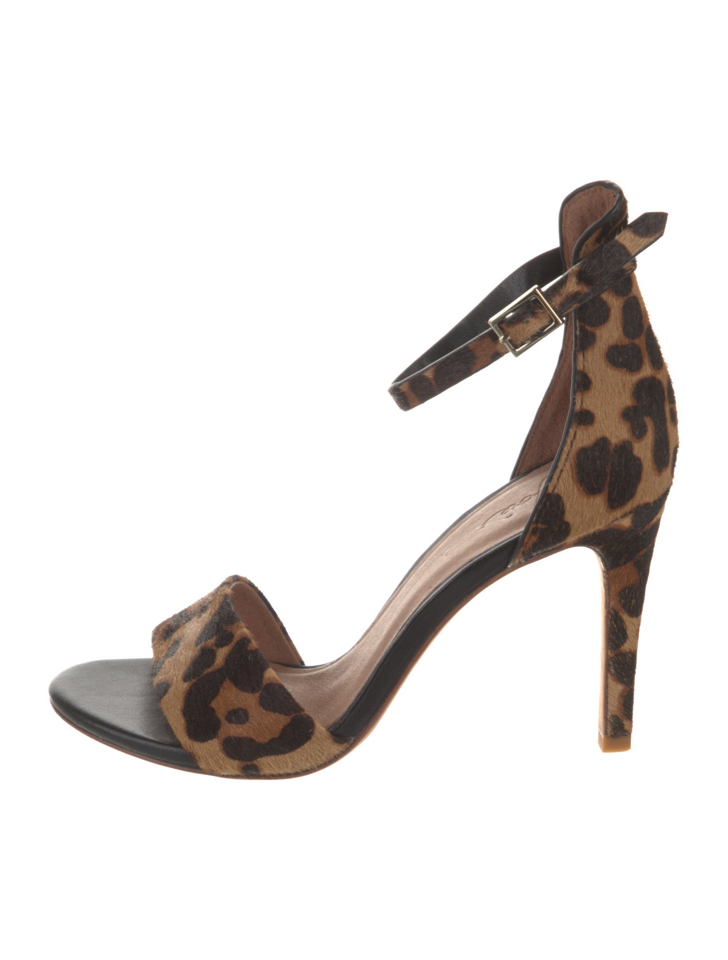 Joie Ponyhair Animal Print Sandals