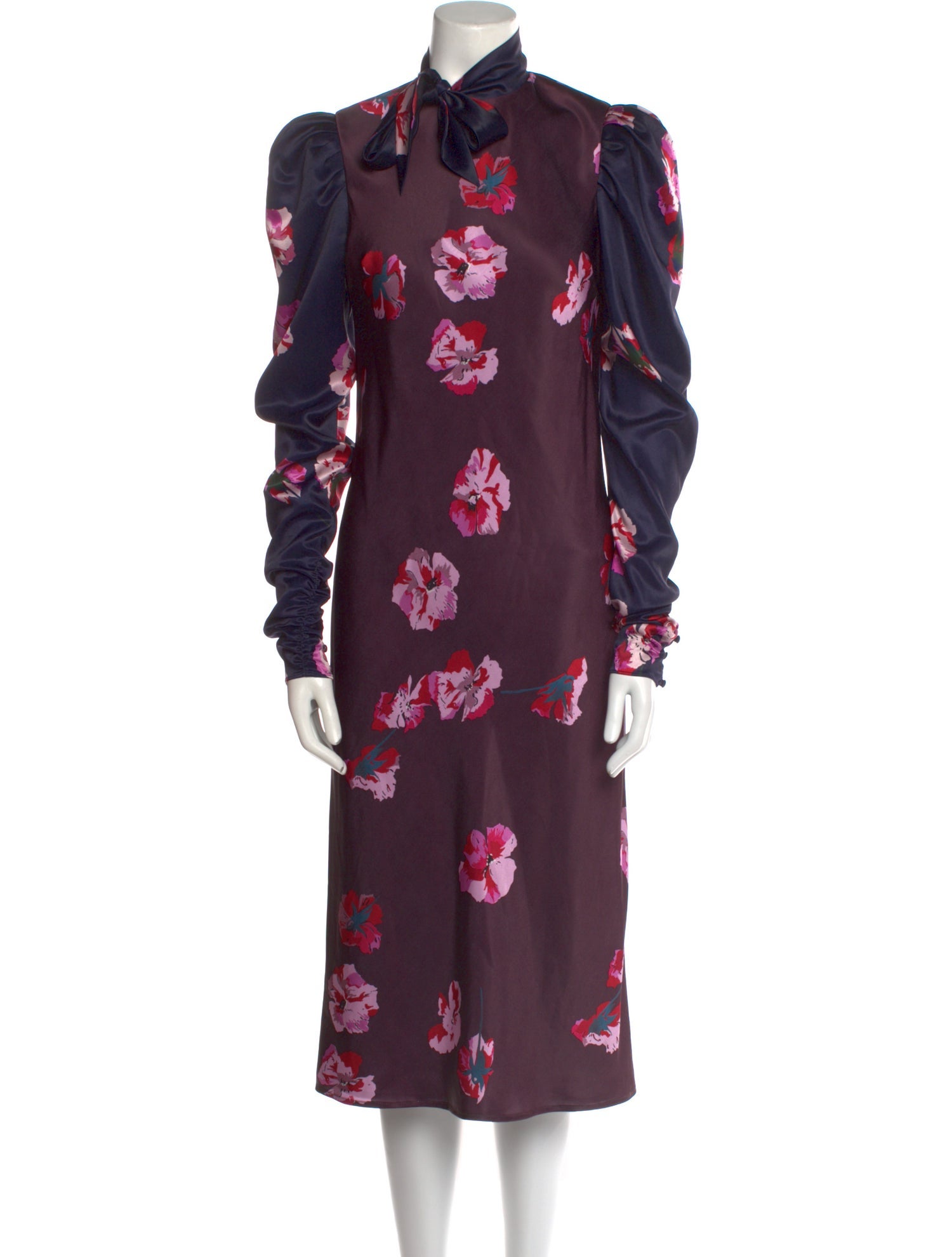 Joie Floral Print Midi Length Dress