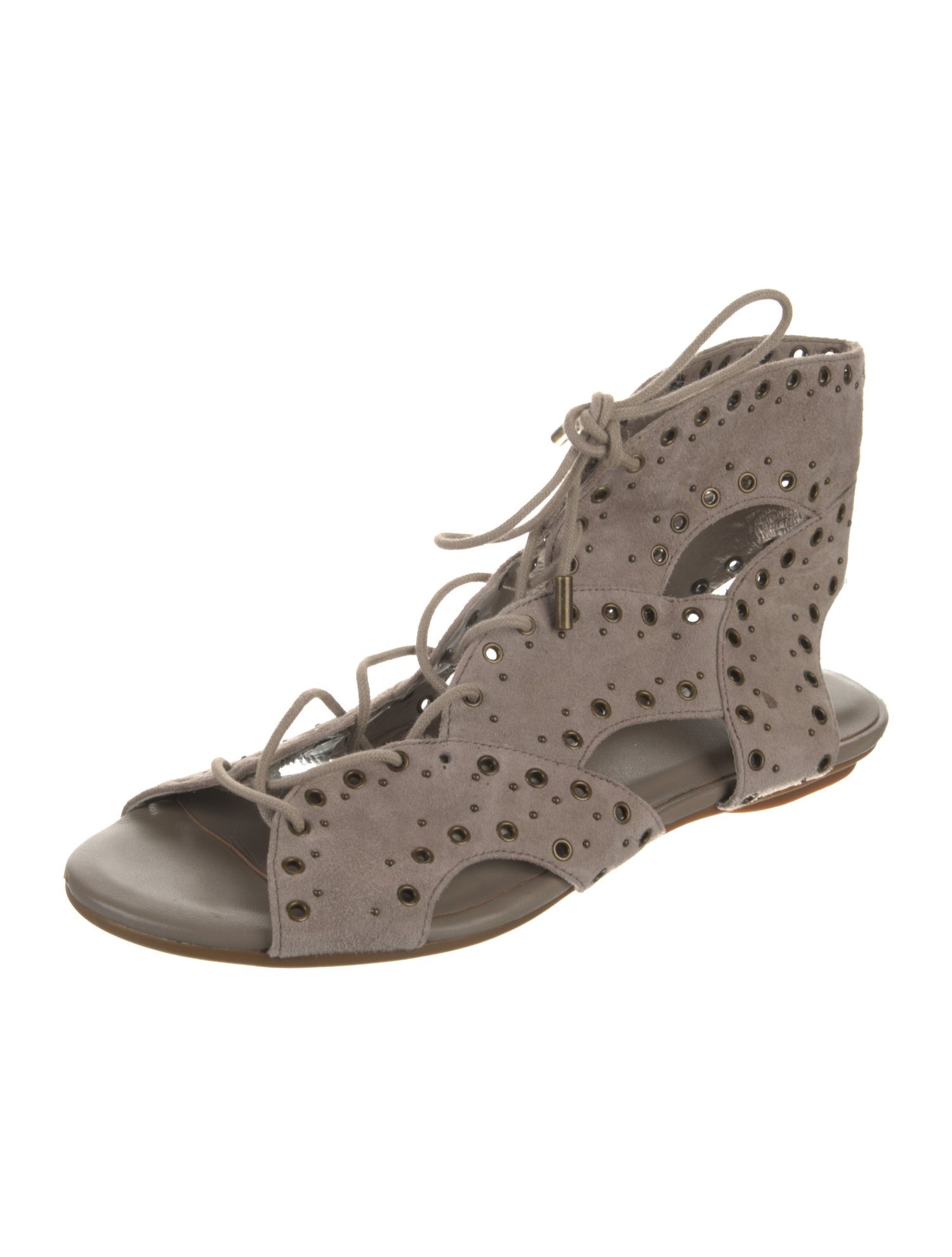 Joie Suede Studded Accents Gladiator Sandals