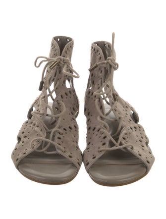Joie Suede Studded Accents Gladiator Sandals