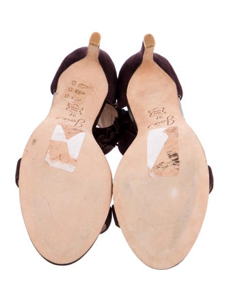 Joie Suede Fringe Trim Accent Sandals