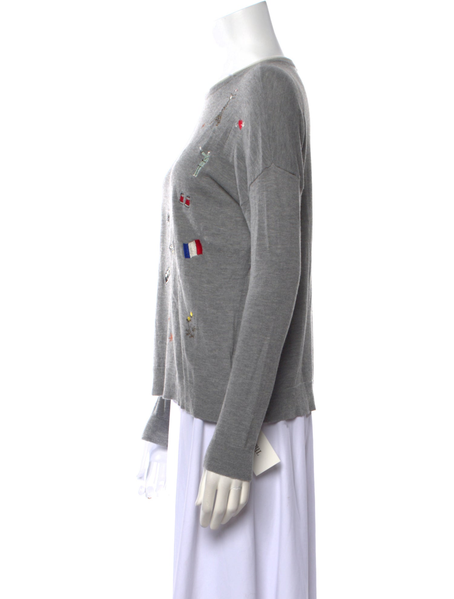 Joie Printed Crew Neck Sweater