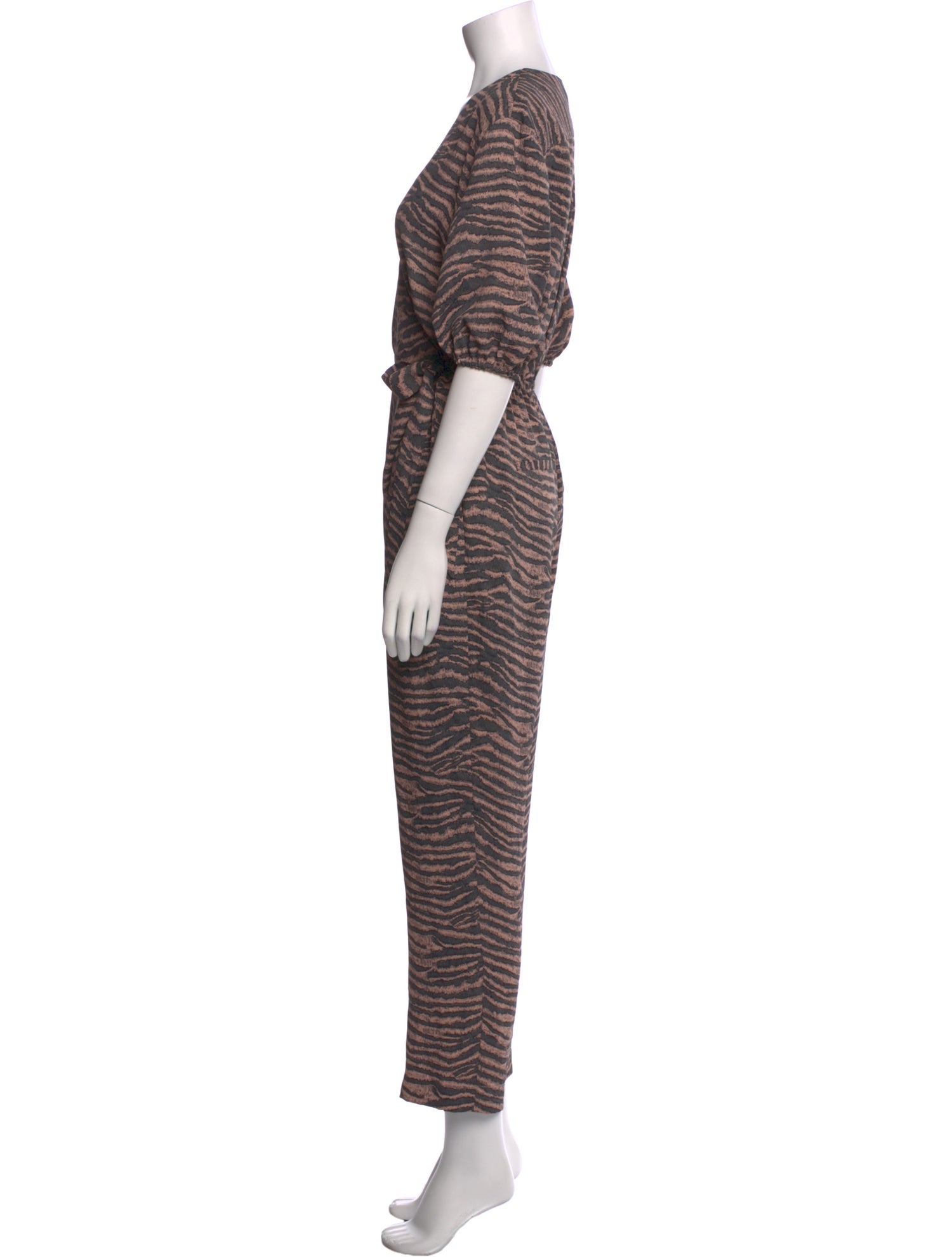 Joie Animal Print V-Neck Jumpsuit w/ Tags