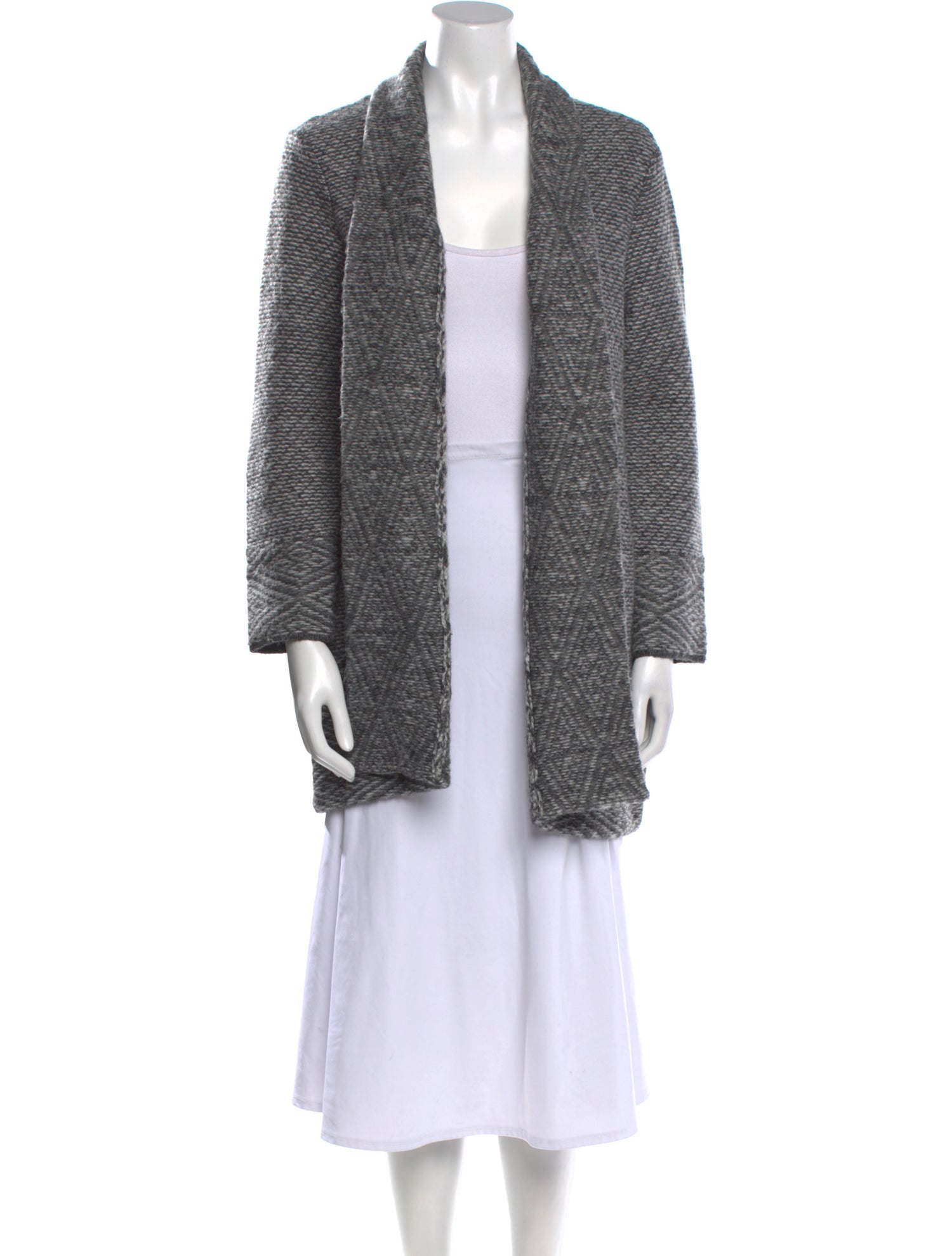 Joie Printed Open Front Sweater