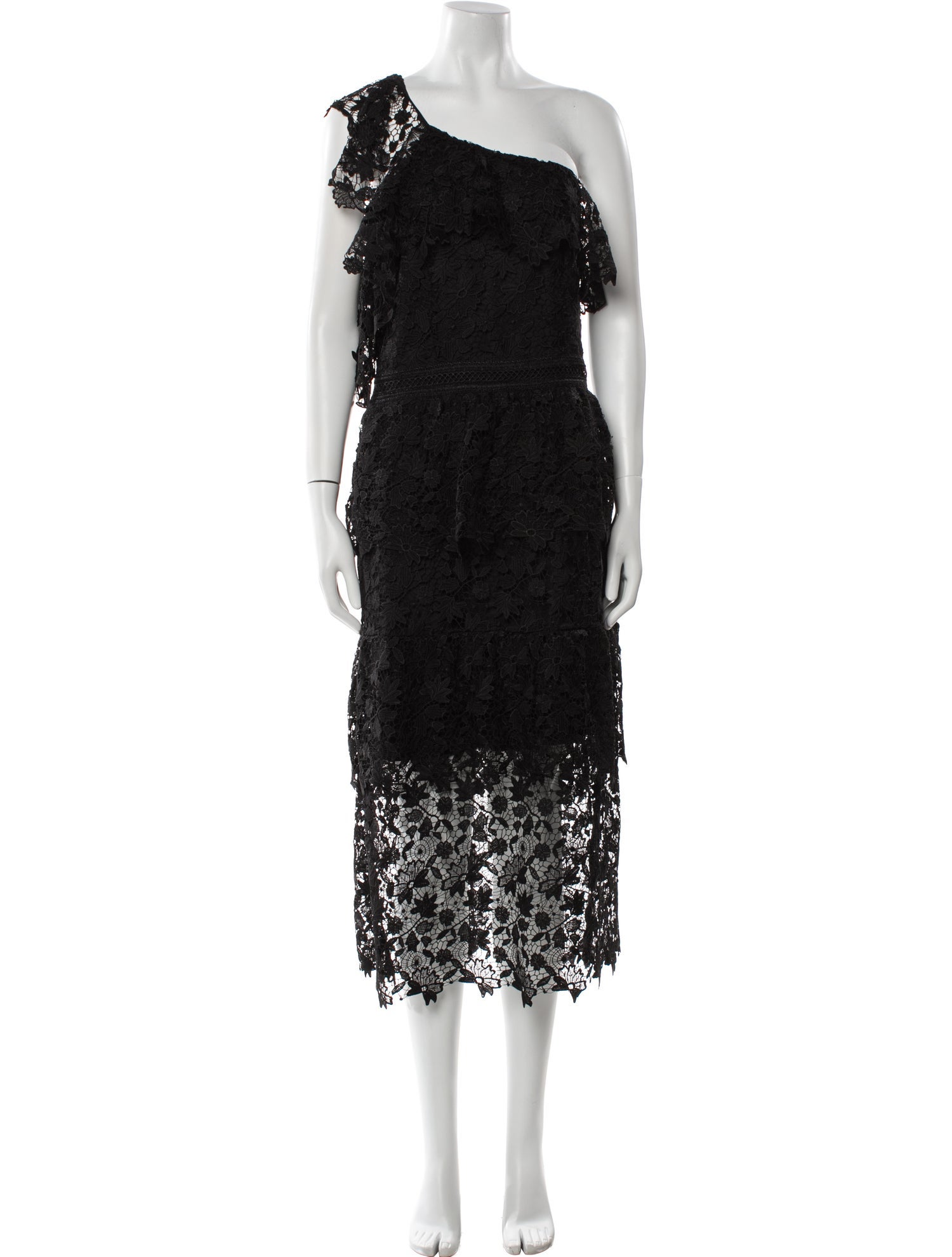 Joie Lace Pattern Long Dress
