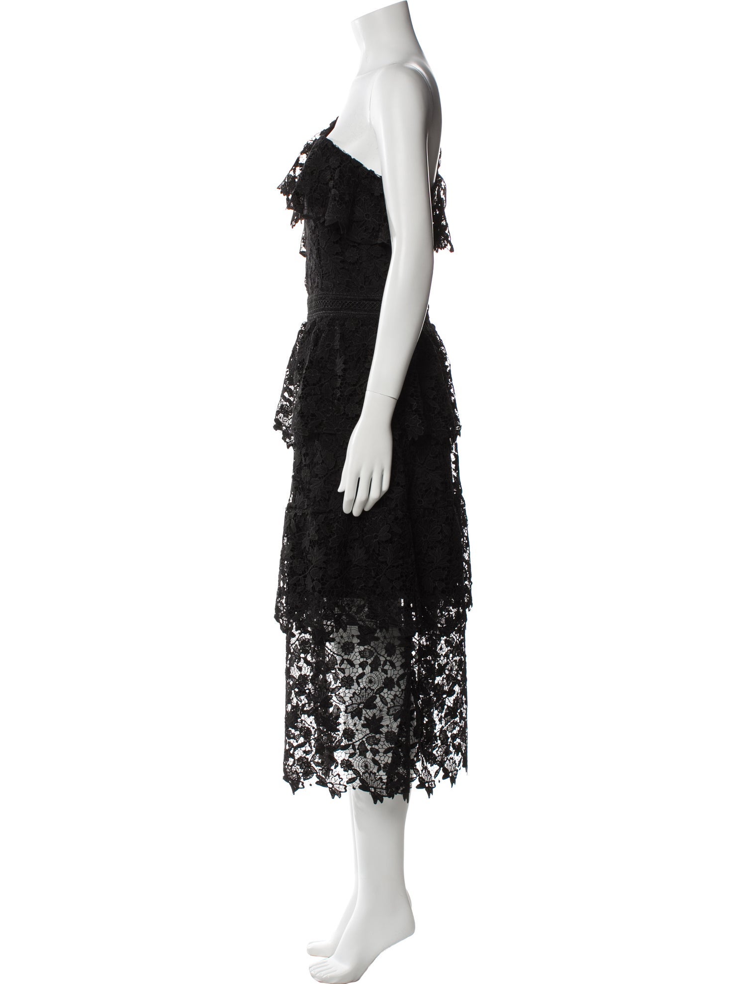 Joie Lace Pattern Long Dress