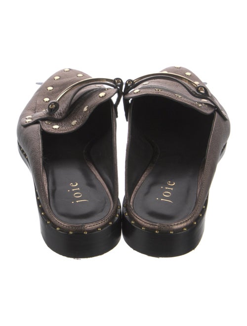 Joie Leather Studded Accents Mules