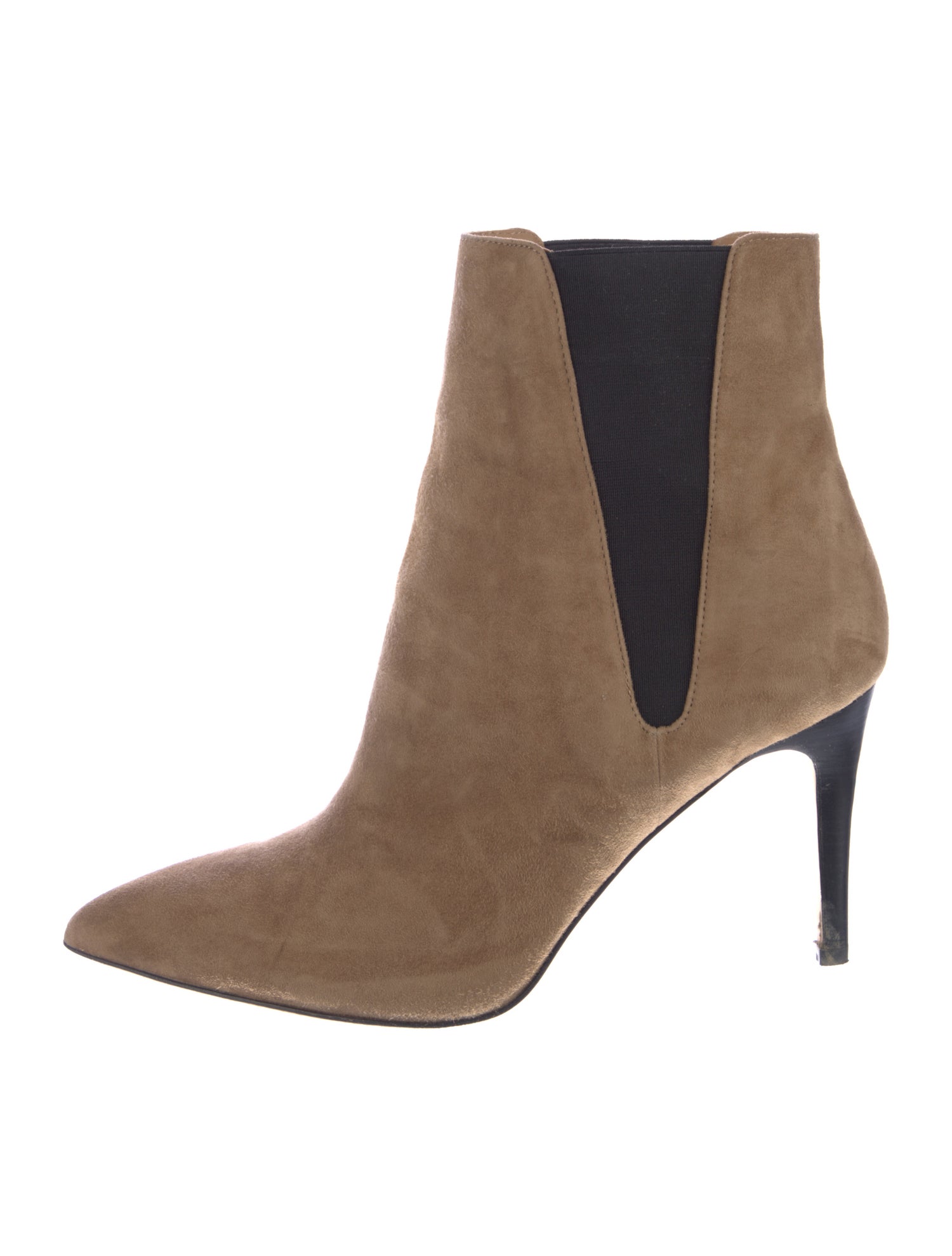 Joie Suede Colorblock Pattern Chelsea Boots