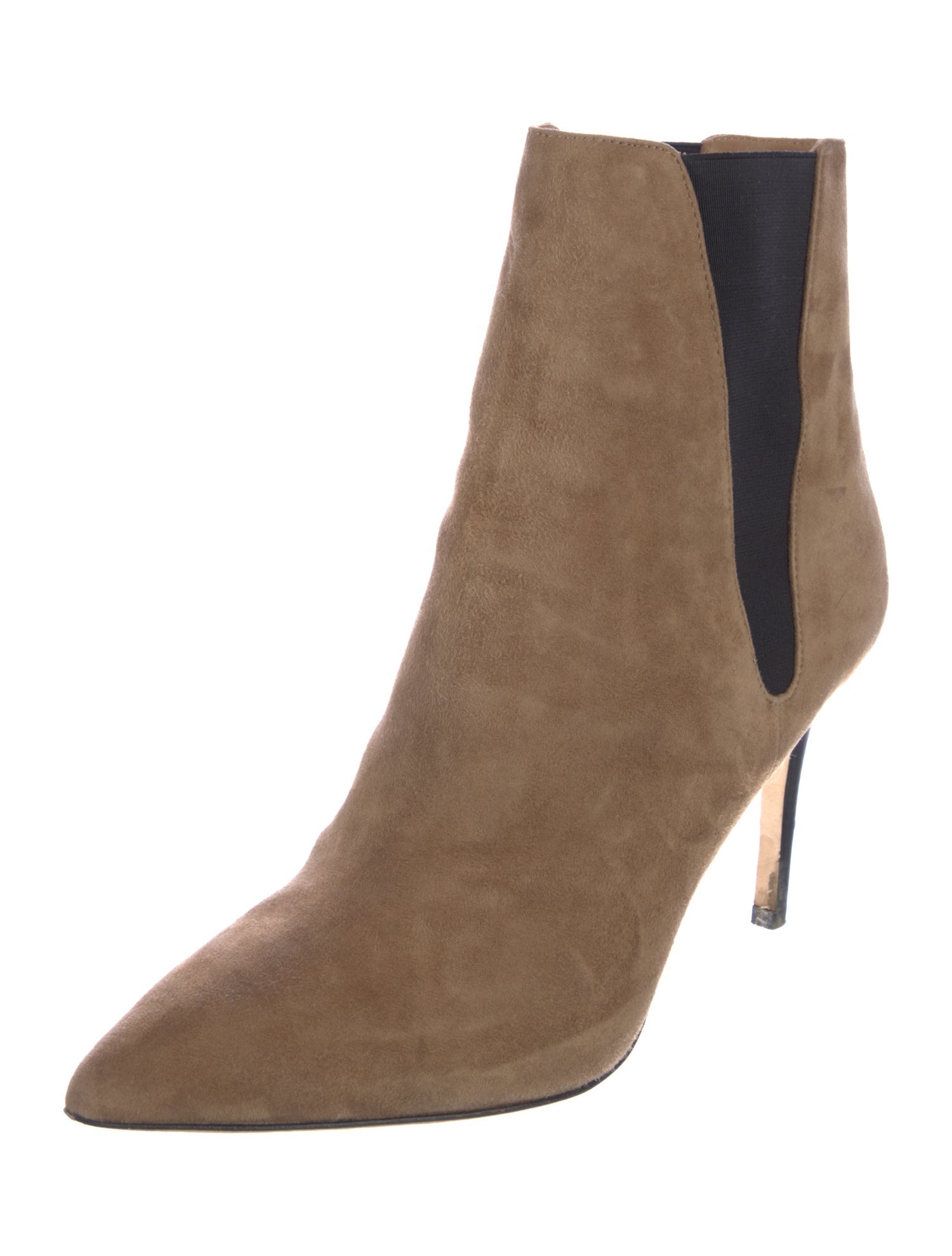 Joie Suede Colorblock Pattern Chelsea Boots