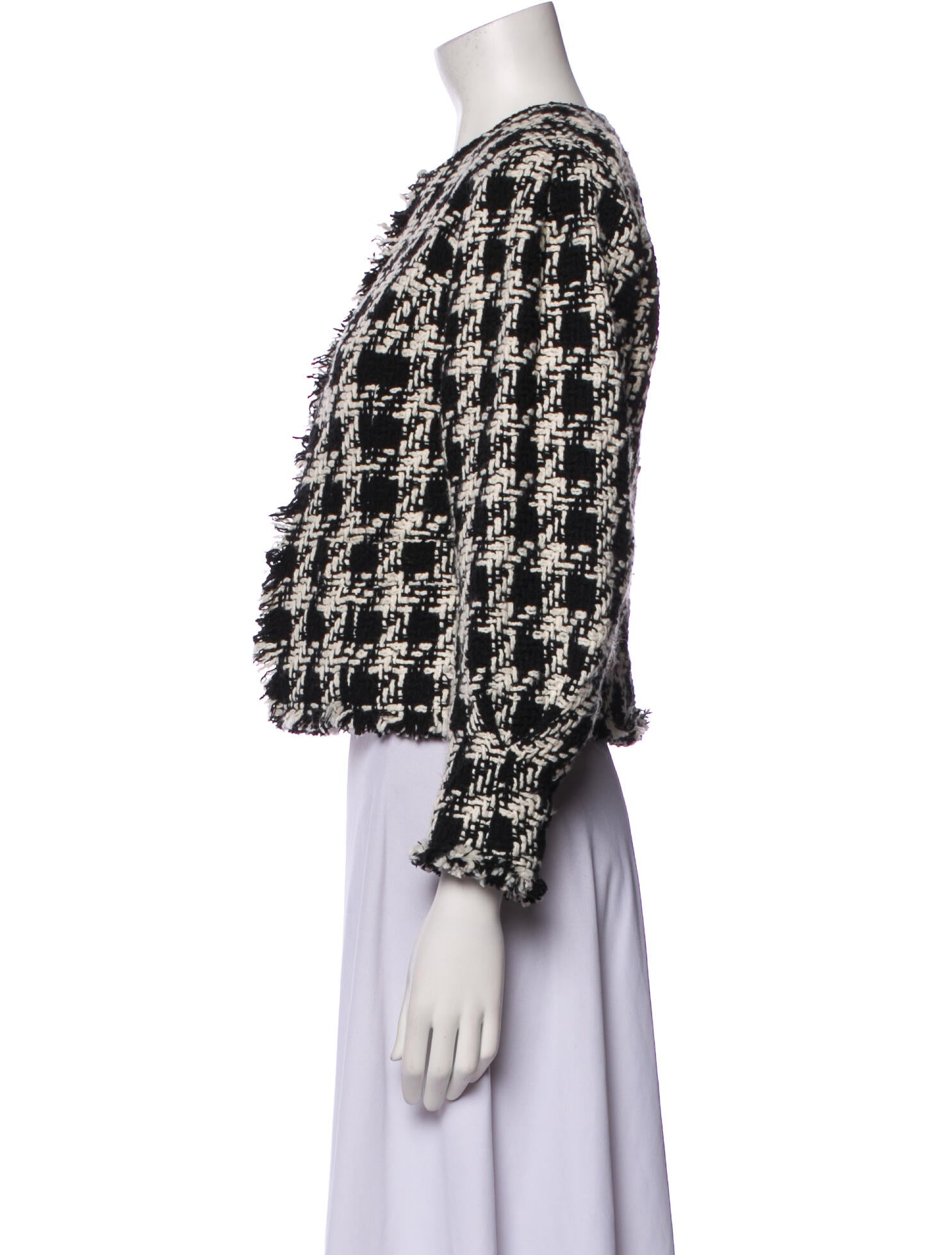 Joie Plaid Print Evening Jacket