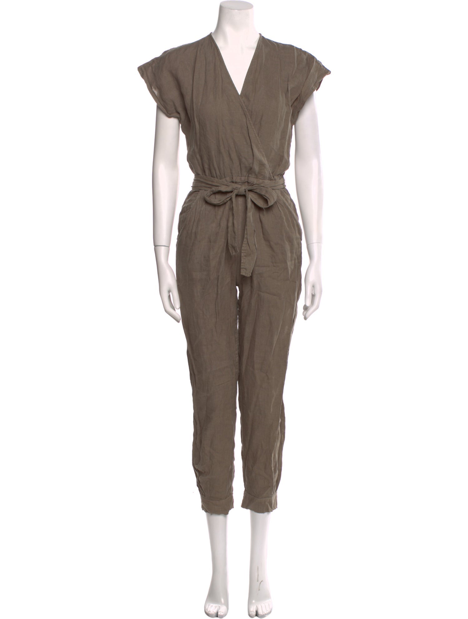 Joie Linen V-Neck Jumpsuit