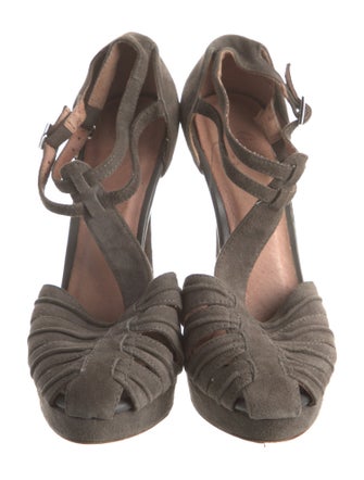 Joie Suede T-Strap Pumps