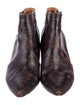 Joie Leather Animal Print Boots
