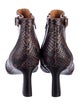 Joie Leather Animal Print Boots