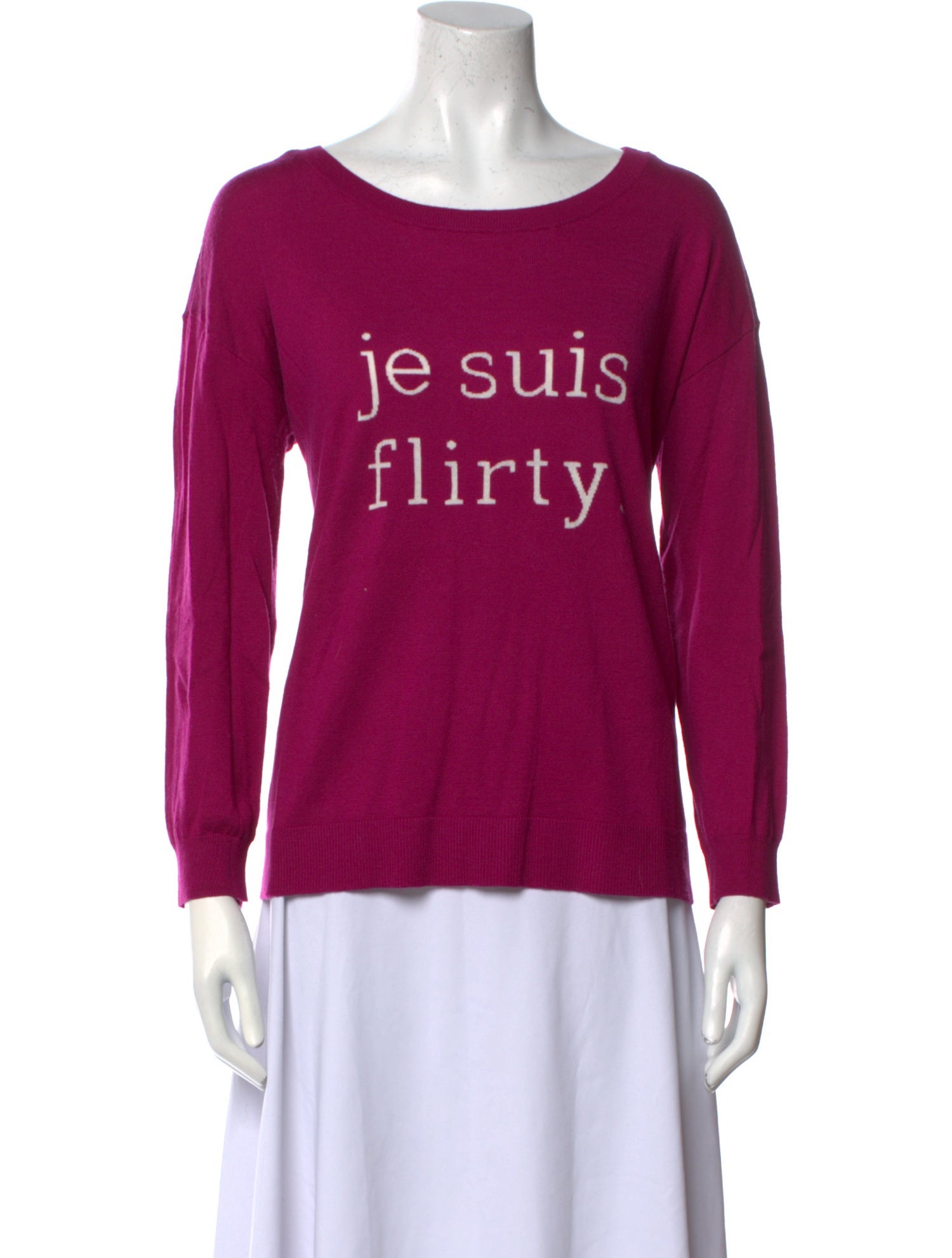 Joie Graphic Print Scoop Neck Sweater