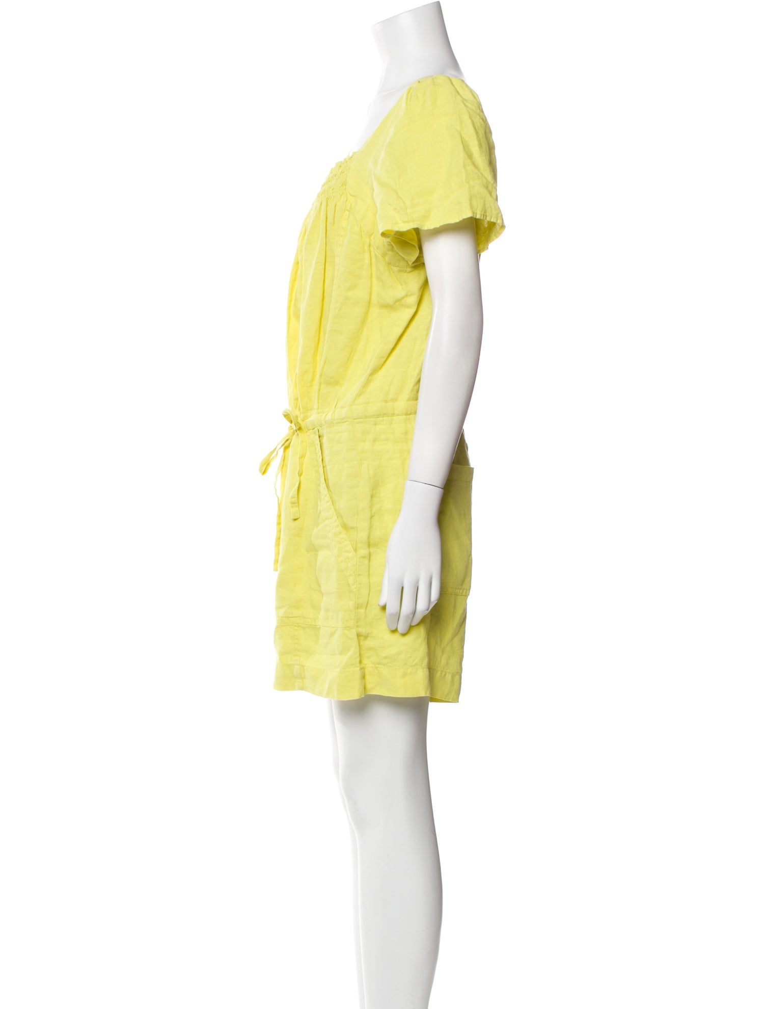 Joie Linen Square Neckline Romper