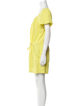 Joie Linen Square Neckline Romper