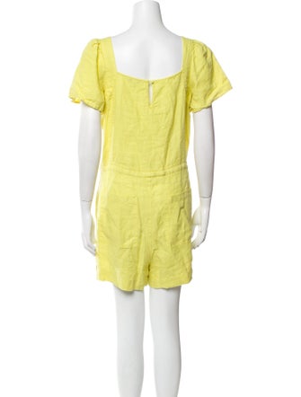 Joie Linen Square Neckline Romper
