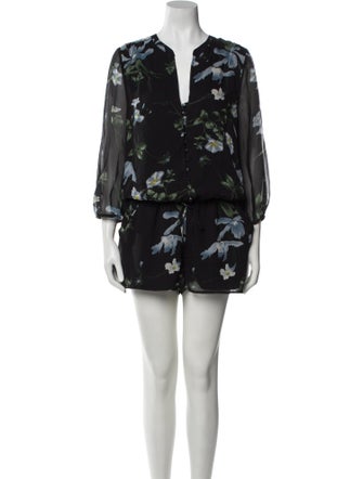 Joie Silk Floral Print Romper