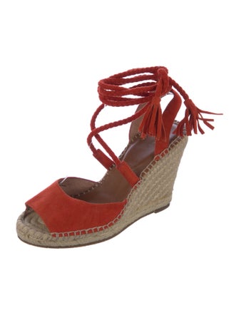 Joie Suede Whipstitch Trim Pumps