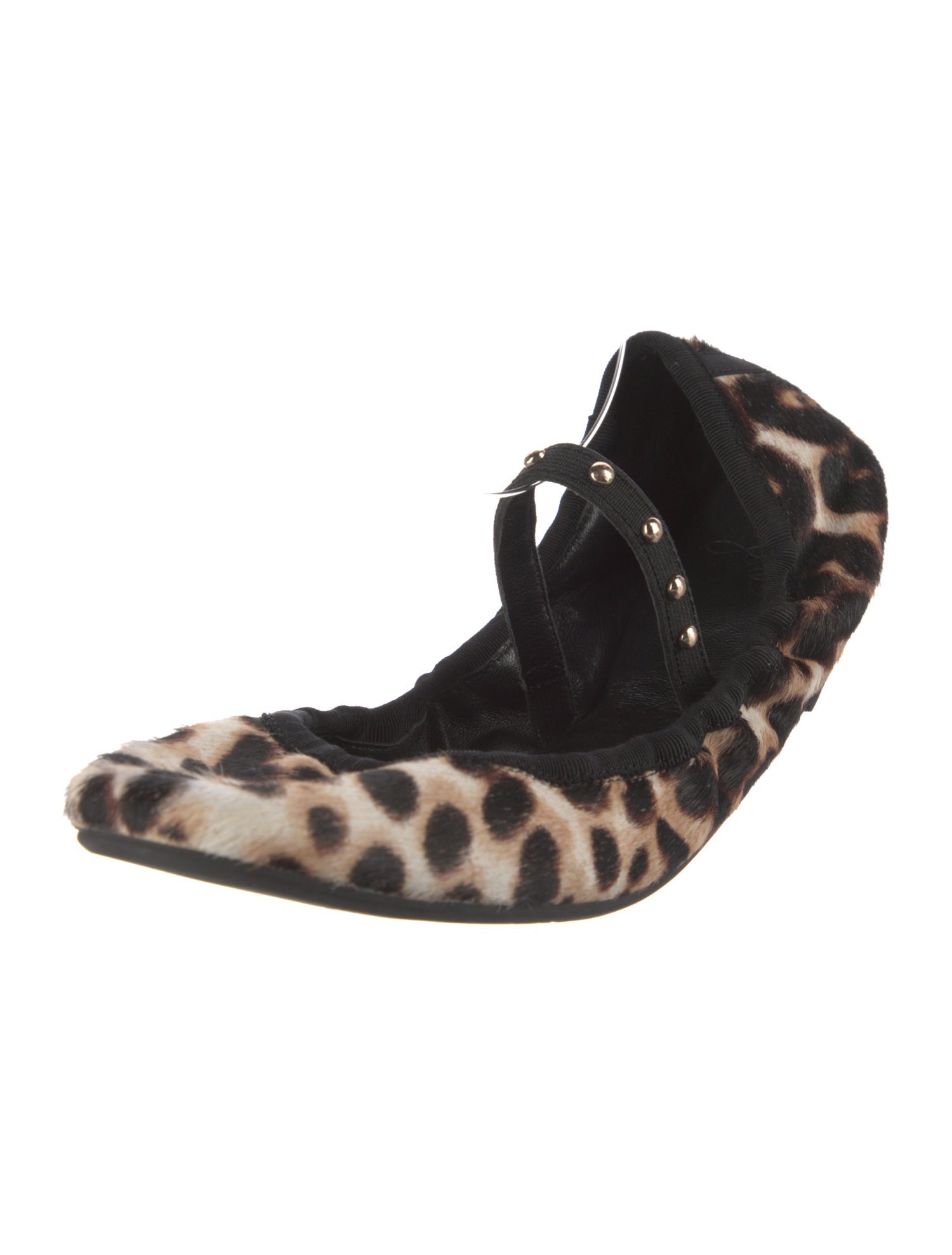 Joie Ponyhair Animal Print Mary Jane Flats