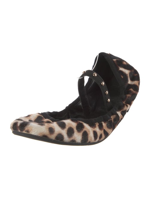 Joie Ponyhair Animal Print Mary Jane Flats