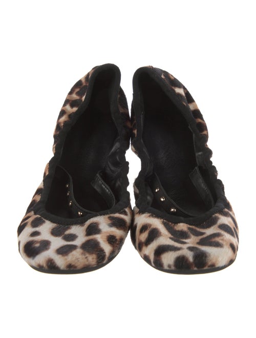 Joie Ponyhair Animal Print Mary Jane Flats