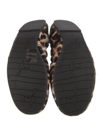 Joie Ponyhair Animal Print Mary Jane Flats