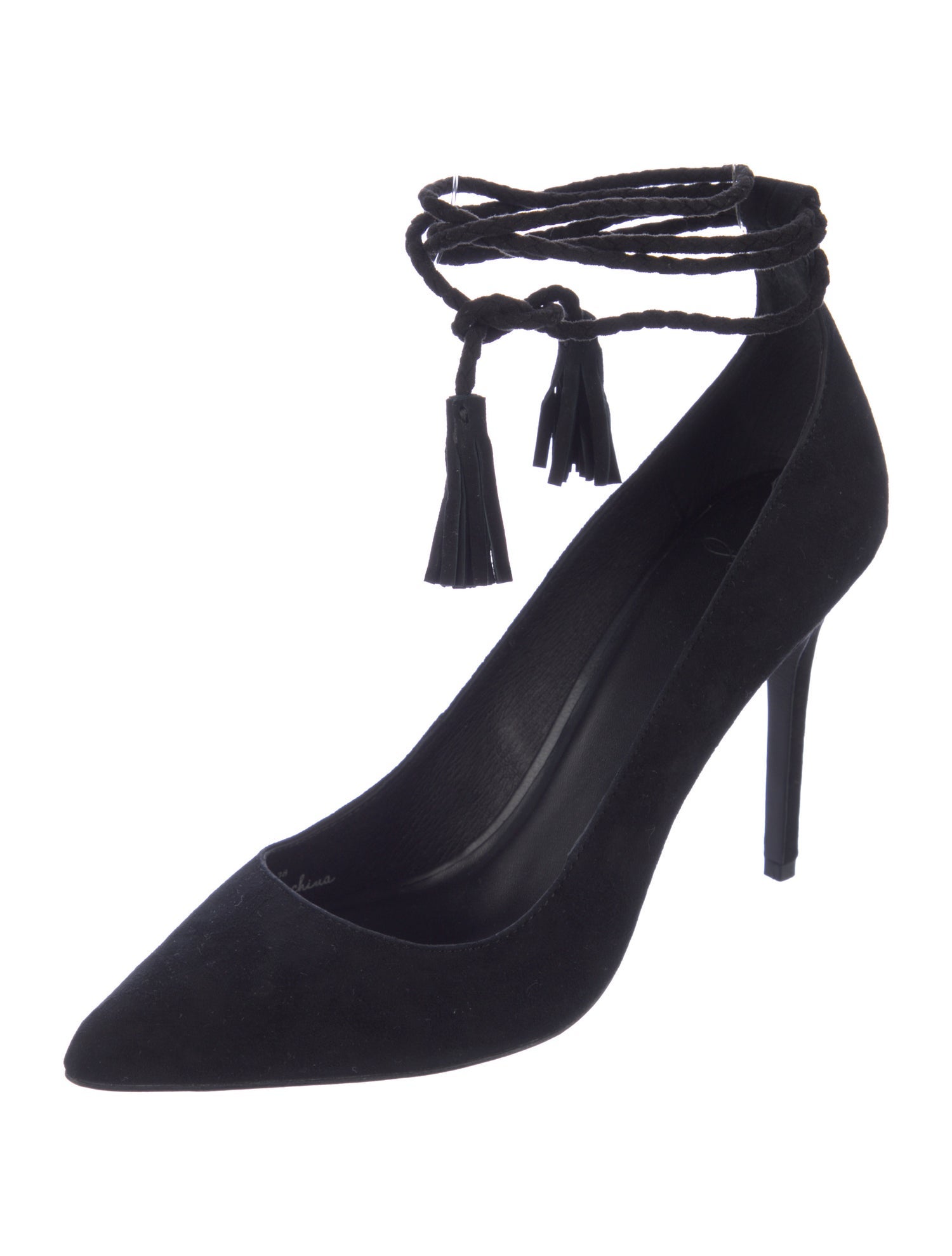 Joie Suede Tassel Accents Pumps