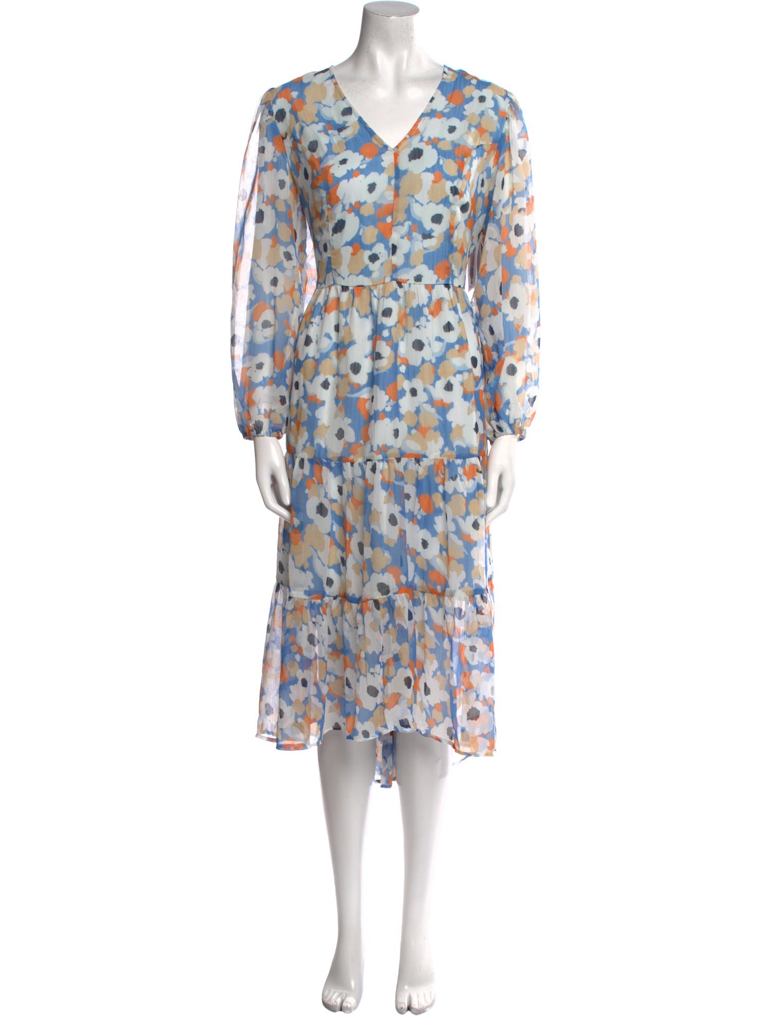 Joie Floral Print Long Dress