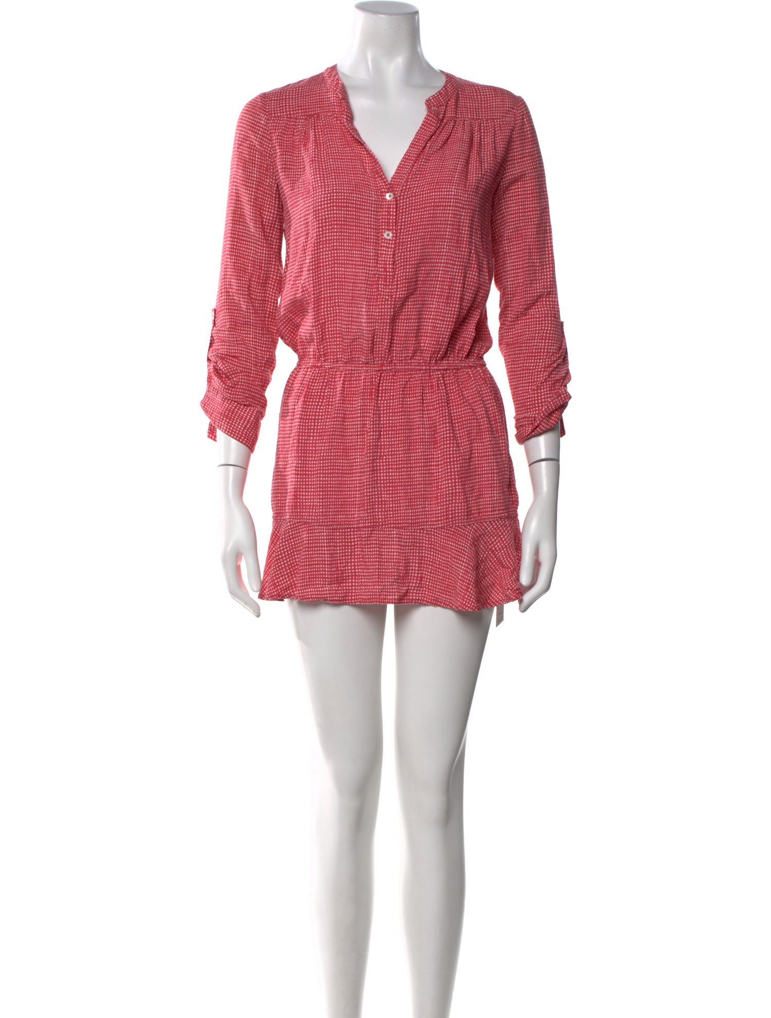 Joie Plaid Print Mini Dress