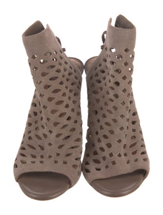 Joie Suede Cutout Accent Gladiator Sandals