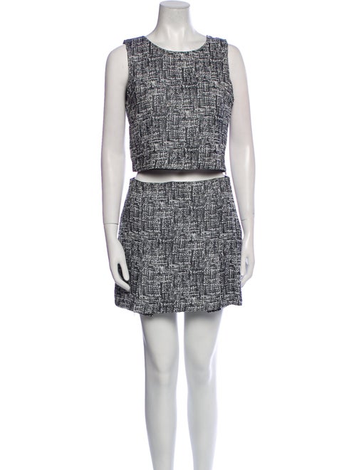 Joie Tweed Pattern Skirt Set