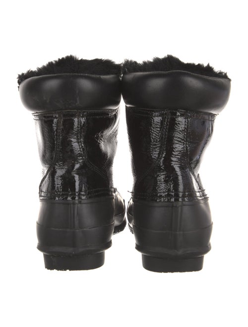 Joie Patent Leather Combat Boots