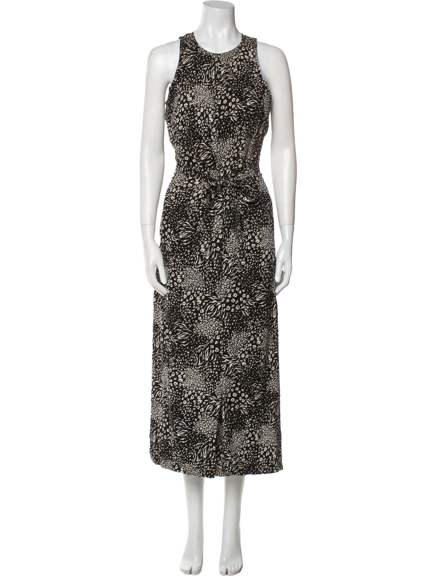 Joie Printed Crew Neck Jumpsuit