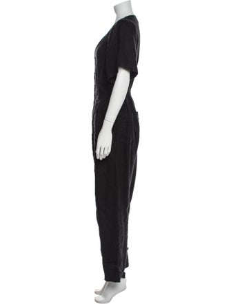 Joie Linen V-Neck Jumpsuit