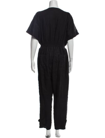 Joie Linen V-Neck Jumpsuit