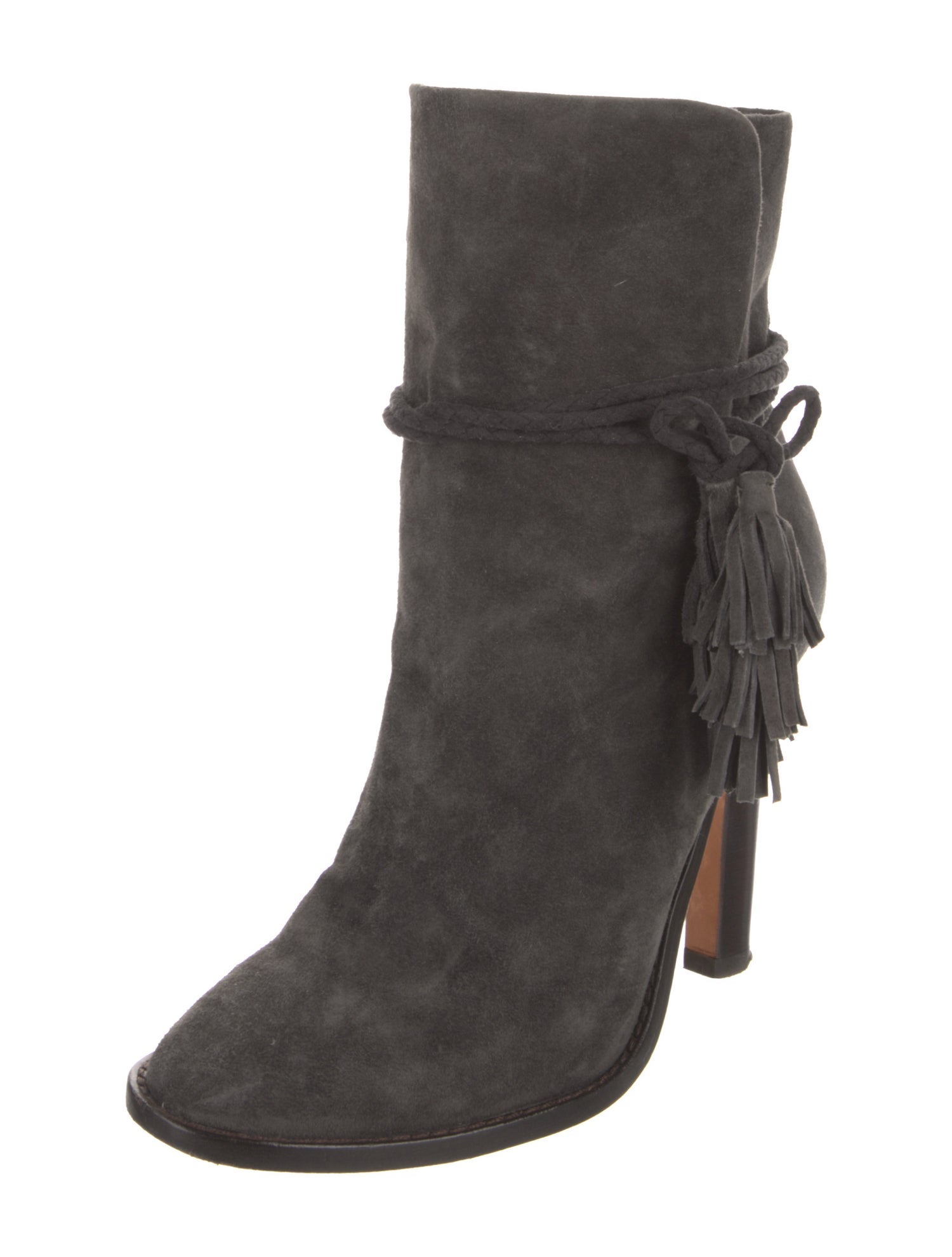 Joie Suede Tassel Accents Boots