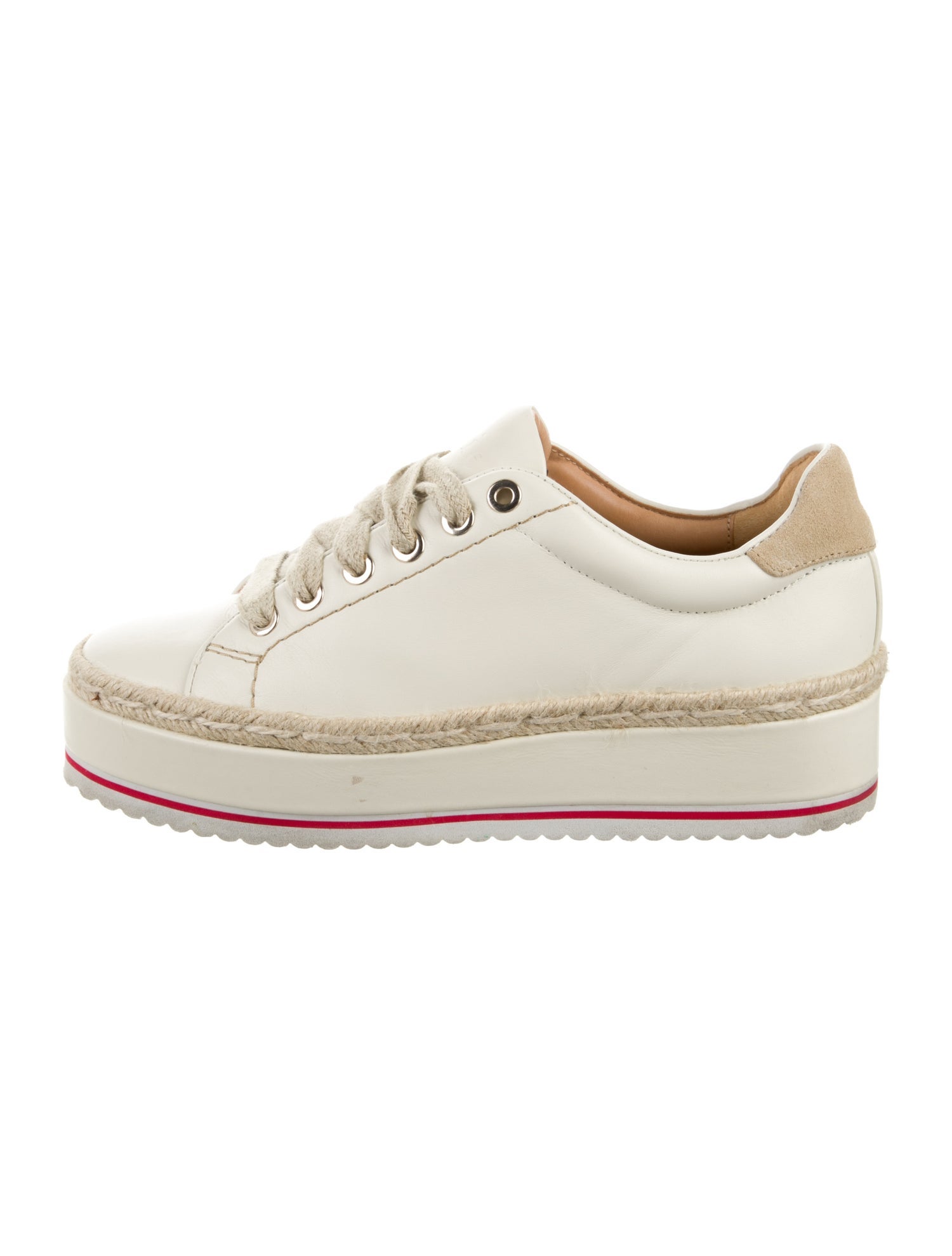 Joie Leather Espadrille Sneakers