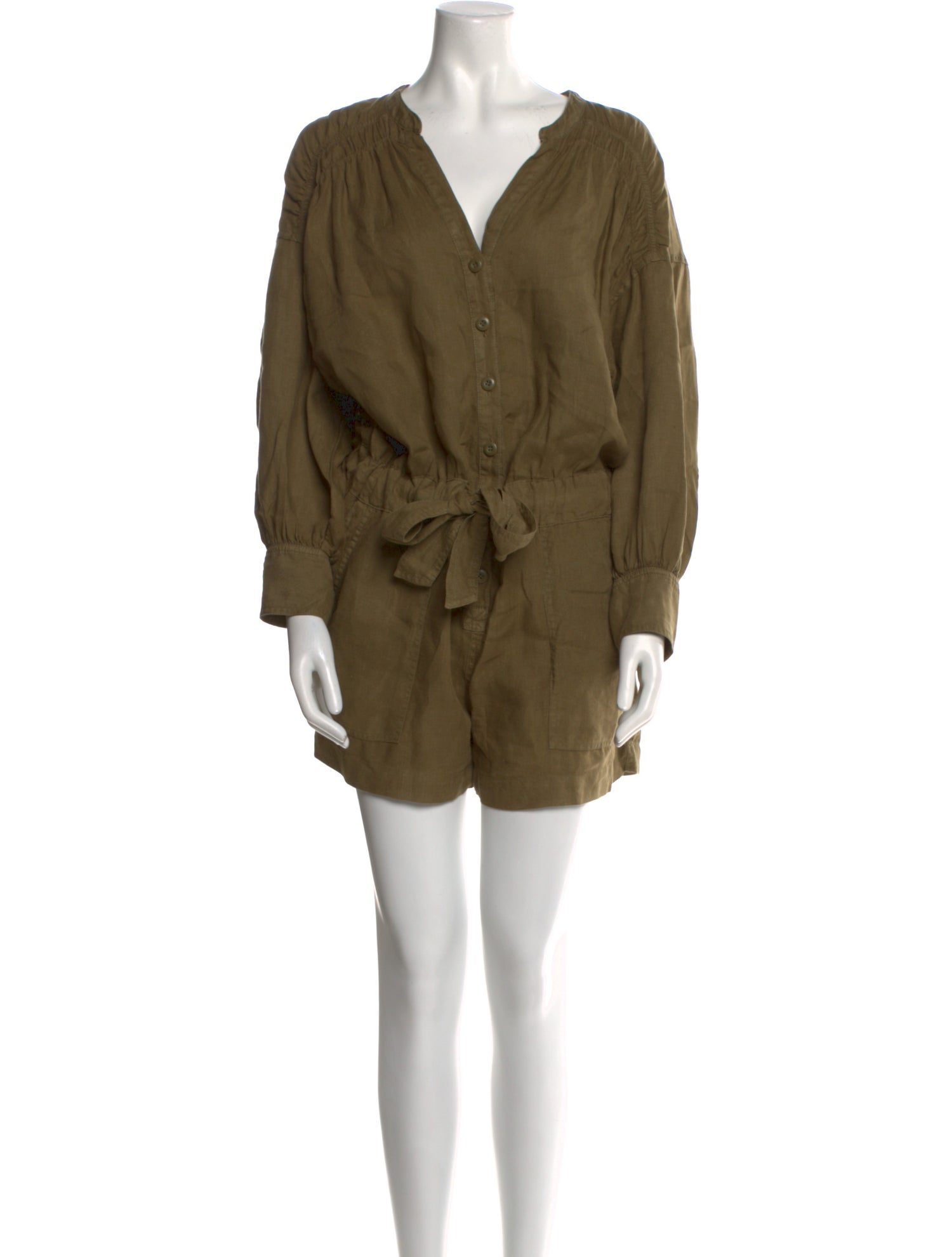 Joie Linen V-Neck Romper