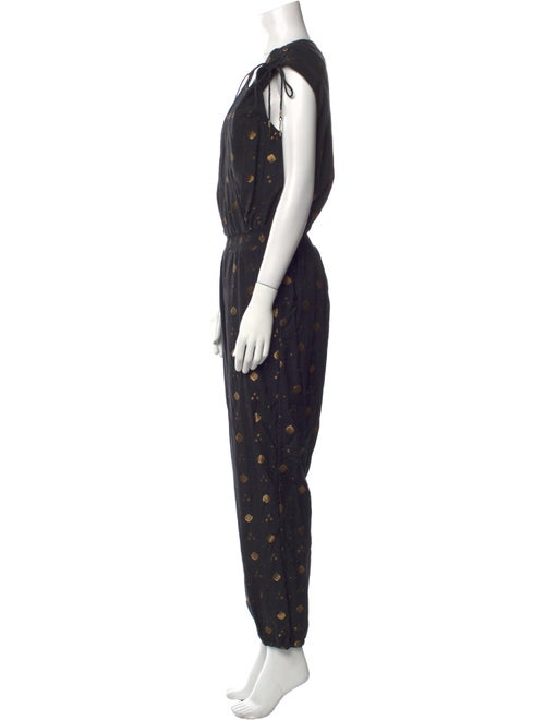 Joie Printed V-Neck Jumpsuit