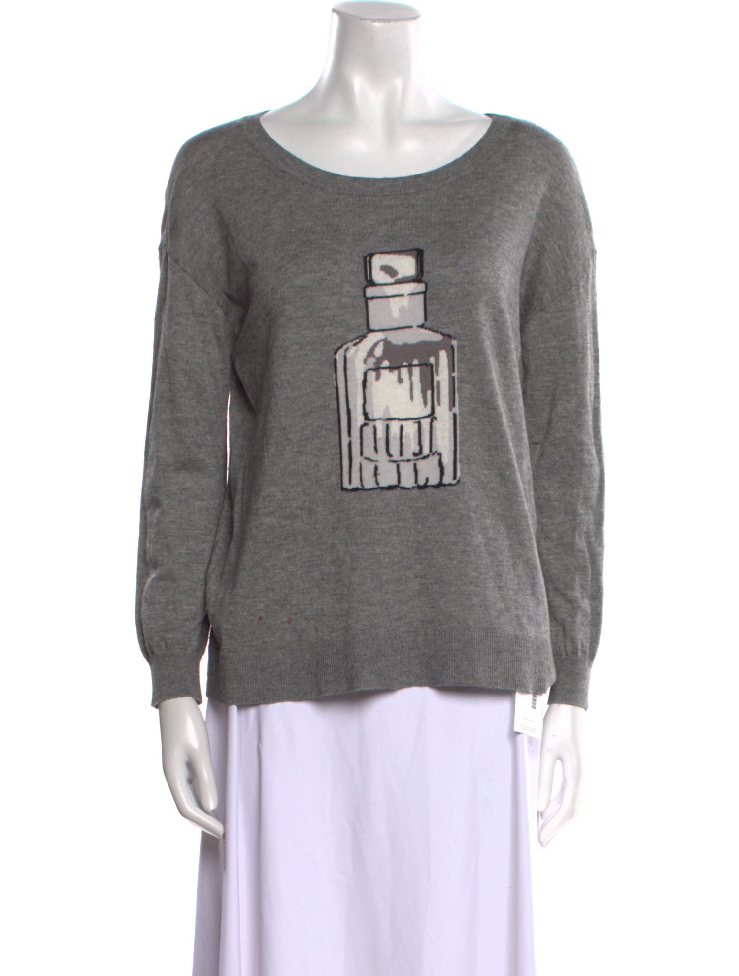 Joie Graphic Print Scoop Neck Sweater