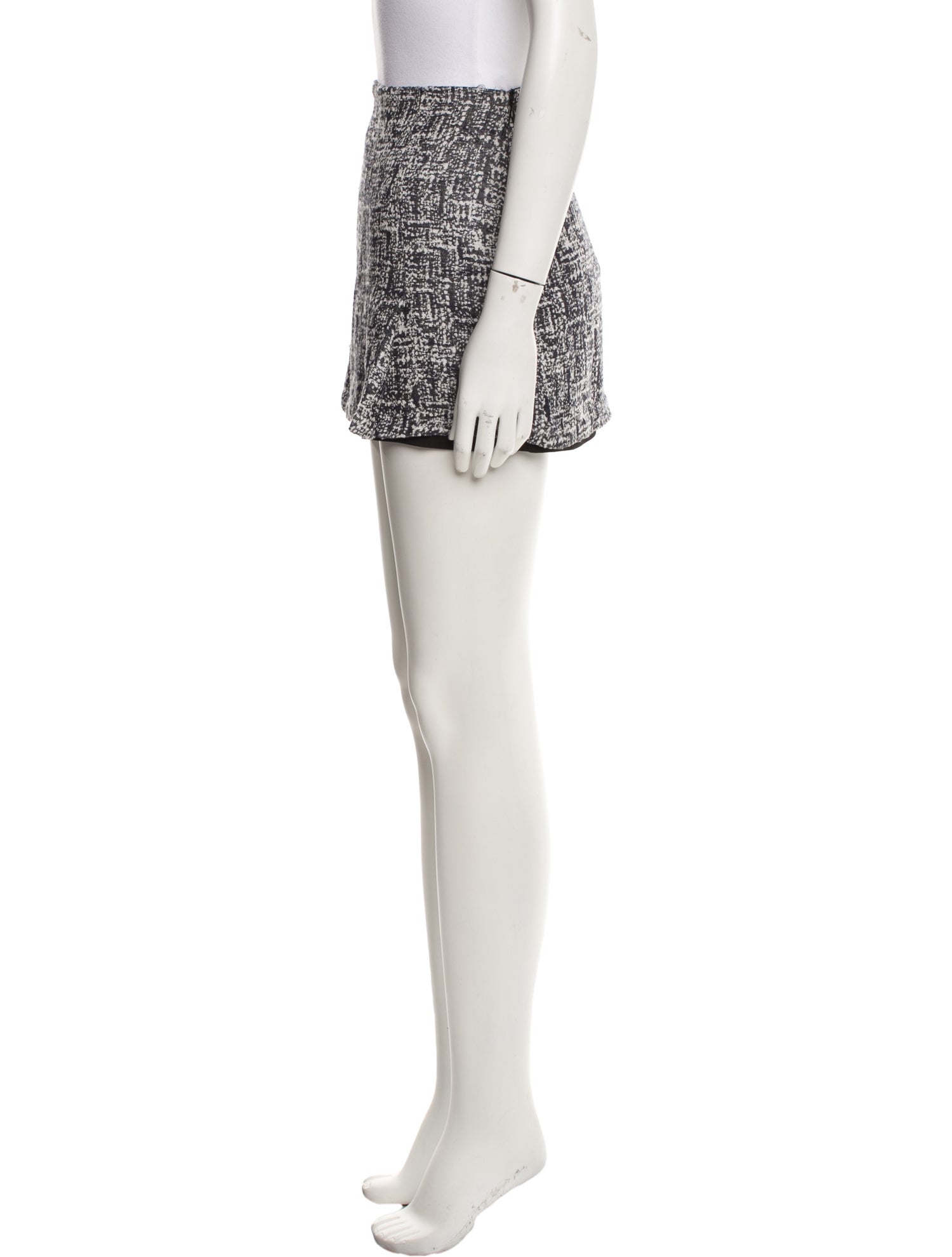 Joie Tweed Pattern Mini Skirt