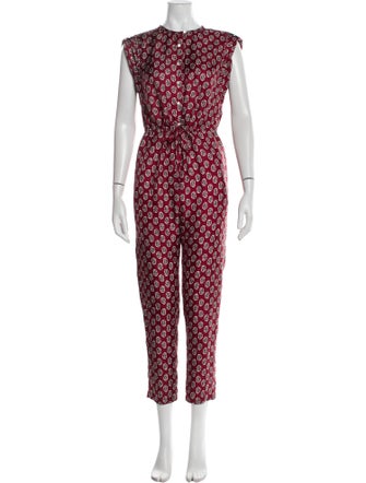 Joie Silk Printed Jumpsuit