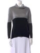 Joie Colorblock Pattern Turtleneck Sweater